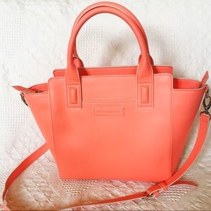 Vera Bradley coral satchel purse, like new